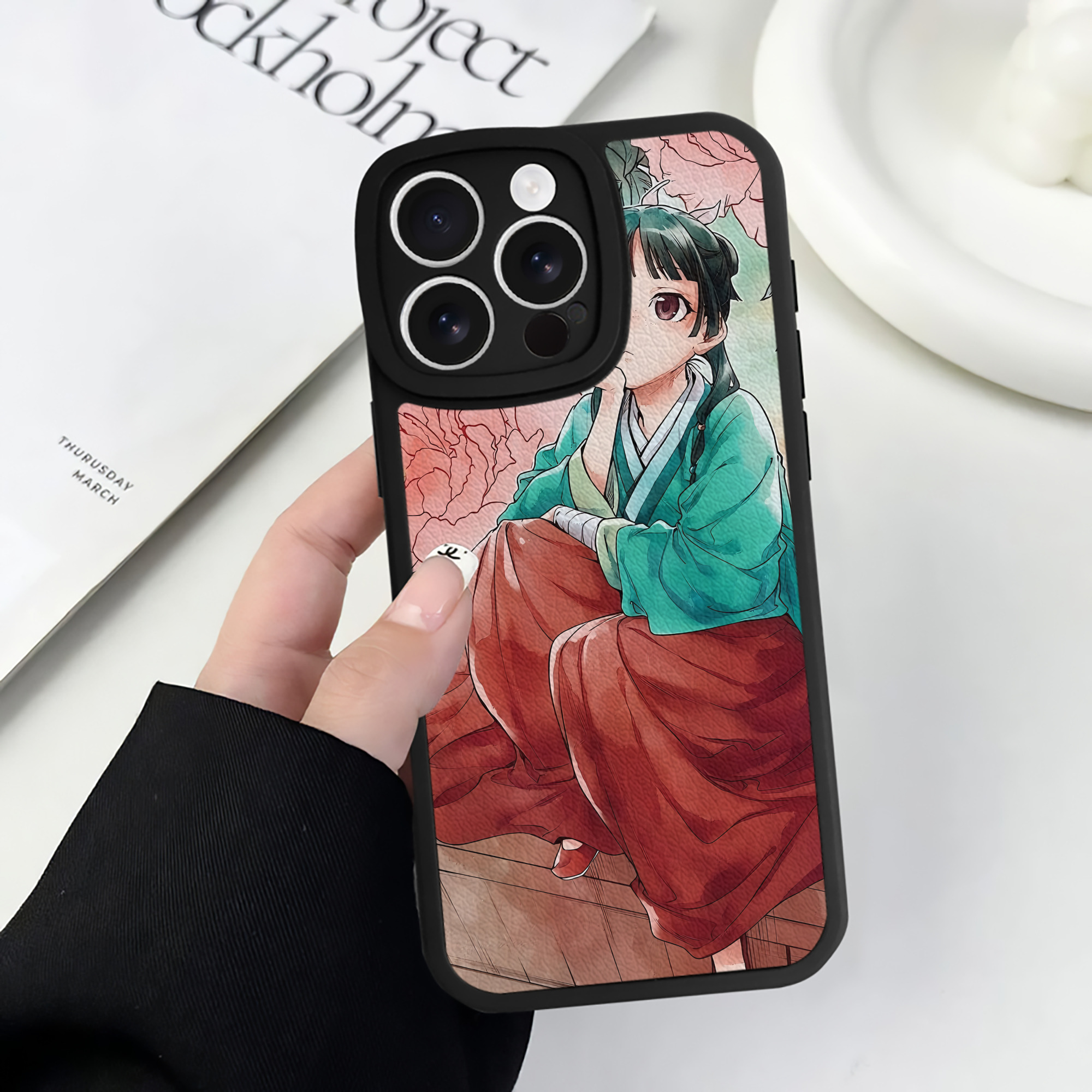 薬屋のひとりごと The Apothecary Diaries 【iPhone 16シリーズ対応】シリコンスマホケース（レザー調） 材質：シリコン